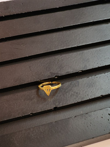 بند انگشتی استیل طلایی