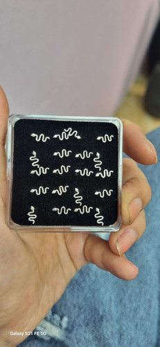 پرسینگ بینی طرح مار جنس نقره