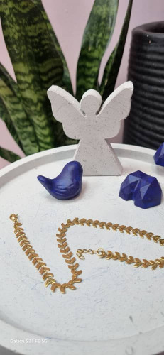 پابند طلایی استیل رنگ ثابت گندمی