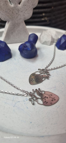 گردنبند استیل نقره ای قلب