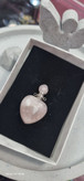 گردنبند استیل اویز جای عطر یار رز کوارتز جذاب