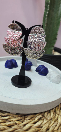 گوشواره مینیمال استیل نقره ای