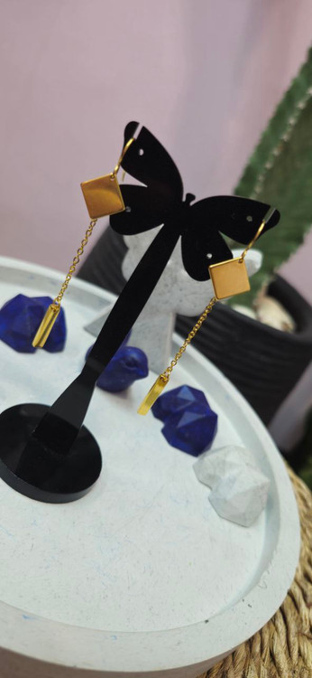 گوشواره عصایی اویز دار