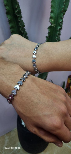 دستبند ست کاپلی سنگ حدید