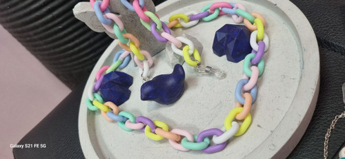 بند عینک زنجیری پاستیلی سیلیکونی