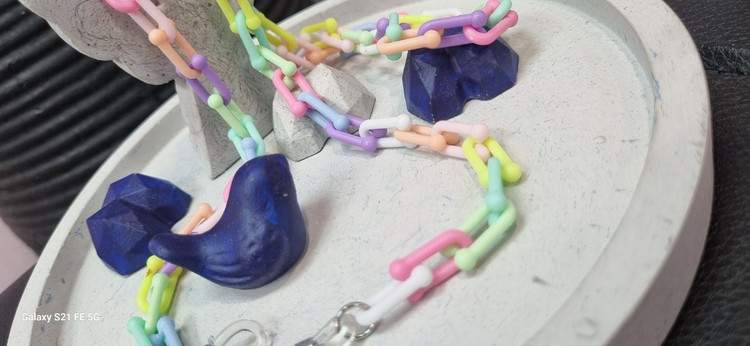 بند عینک زنجیر تیفانی پاستیلی