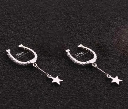 پرسینگ نگین دار جواهری فیک اویز دار