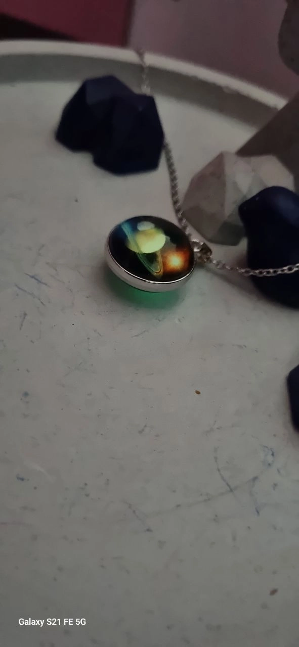 گردنبند کهکشان شبتاب دو روی کره
