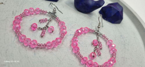 گوشواره استیل کریستال