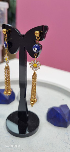 گوشواره استیل بابونه اویزدار