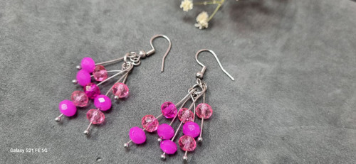 گوشواره استیل کریستال