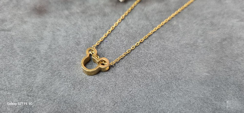 گردنبند استیل طلایی