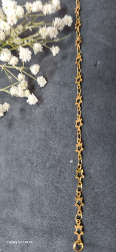 پابند استیل طلایی ستاره