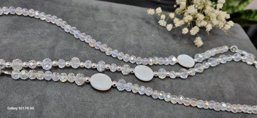 بند عینک کریستال و صدف طبیعی