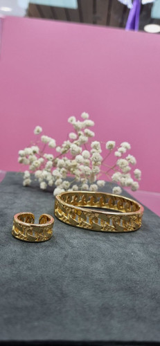 ست دستبند و انگشتر استیل