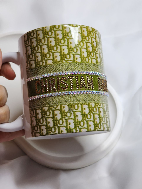 ماگ Dior کاستوم شده نگین دار