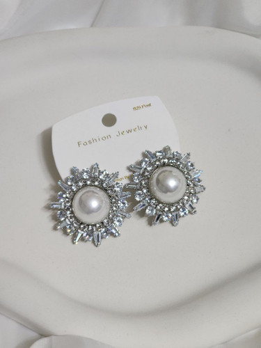 گوشواره استیل جواهری وارداتی