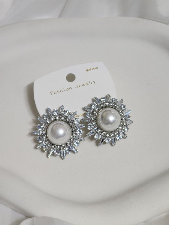 گوشواره استیل جواهری وارداتی