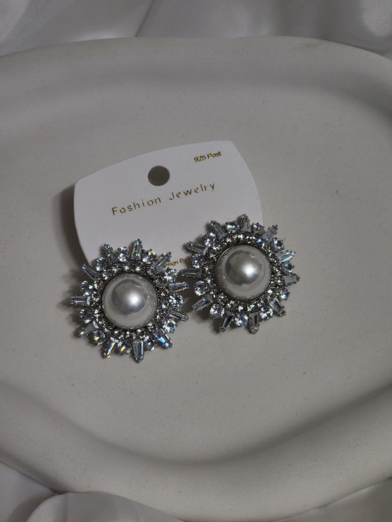 گوشواره استیل جواهری وارداتی