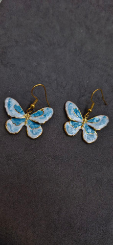 گوشواره استیل مینیمال وارداتی آبرنگی