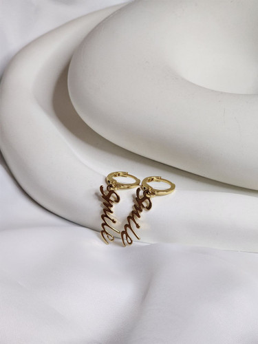 گوشواره استیل حلقهای اسمایل