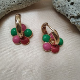 گوشواره استیل حلقه ای گل