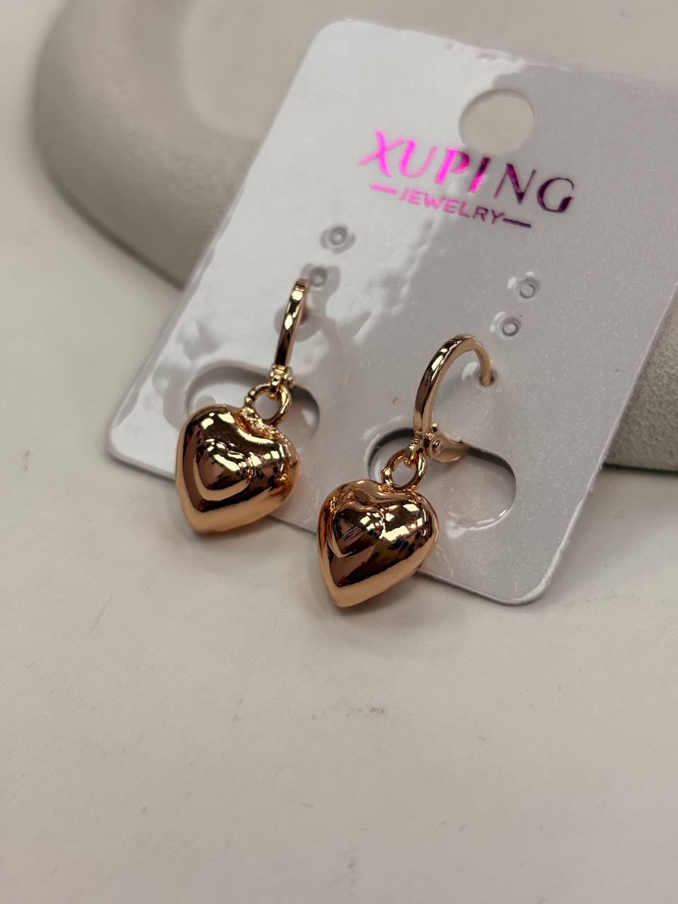 گوشواره ژوپینگ حلقه ای اویز قلب
