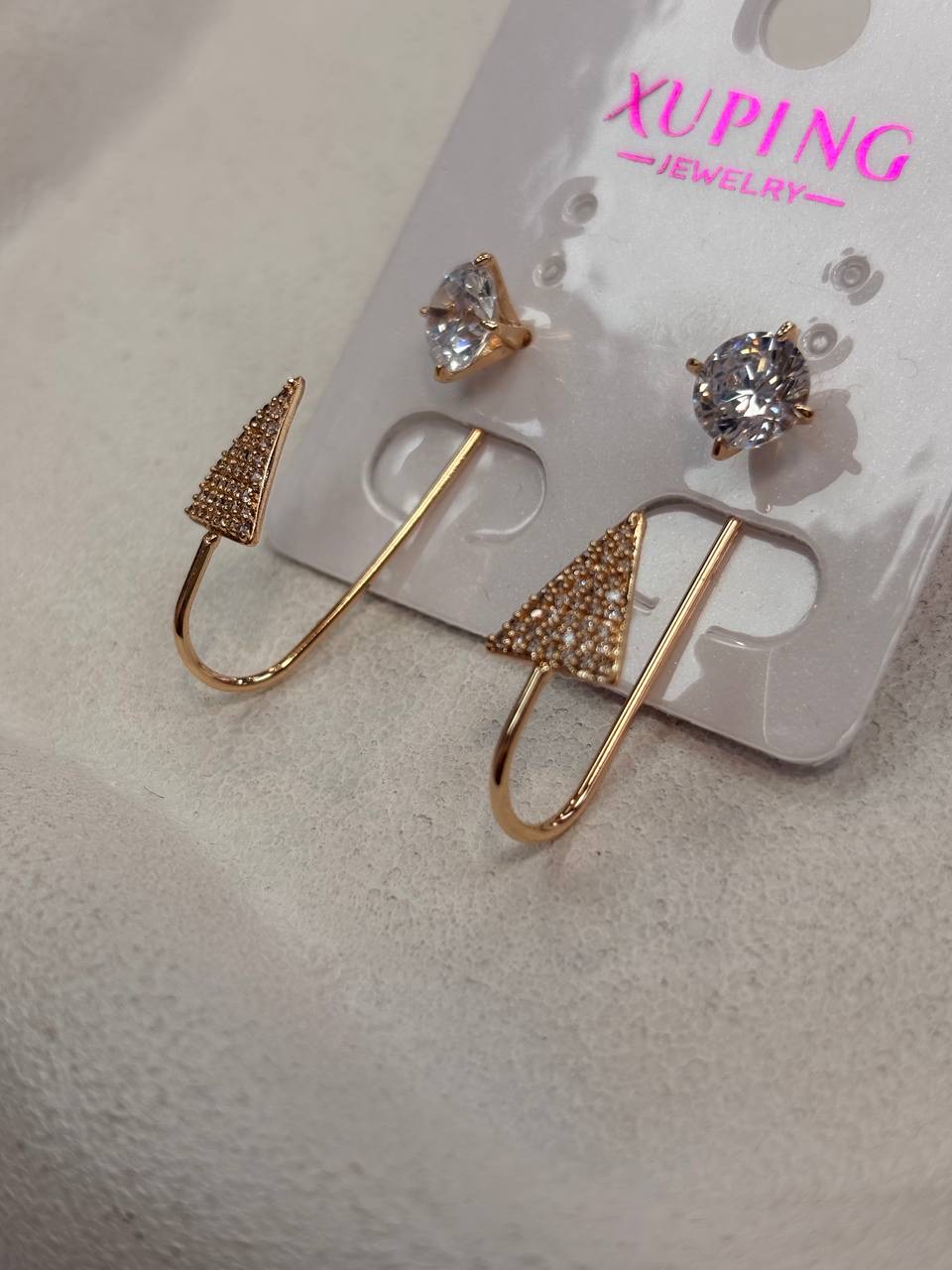 گوشواره ژوپینگ میخی سه حالته