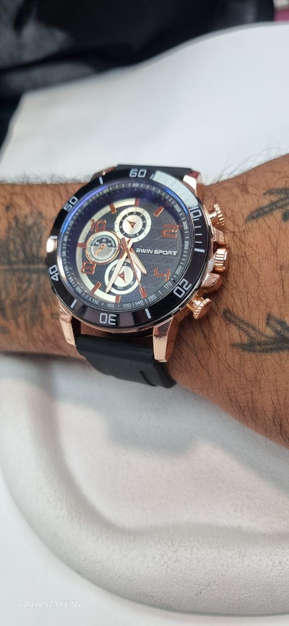 ساعت  awin sport بند رابر